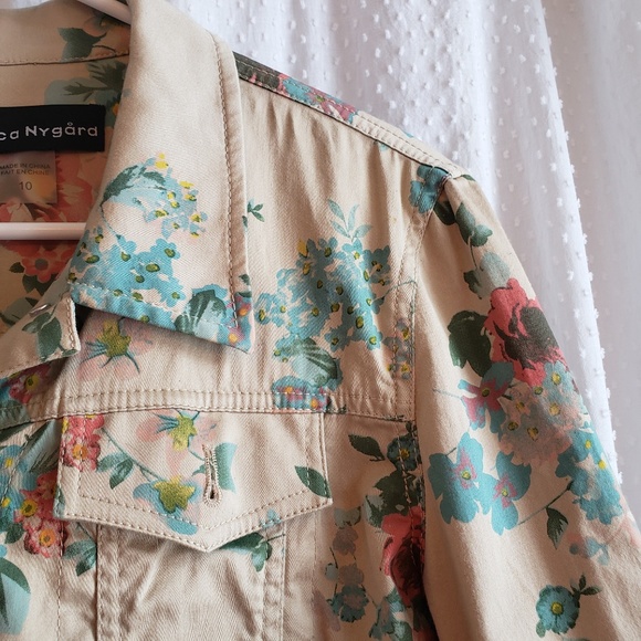 Bianca Nygard Floral Button Jacket Womens Size 10 - Picture 8 of 8